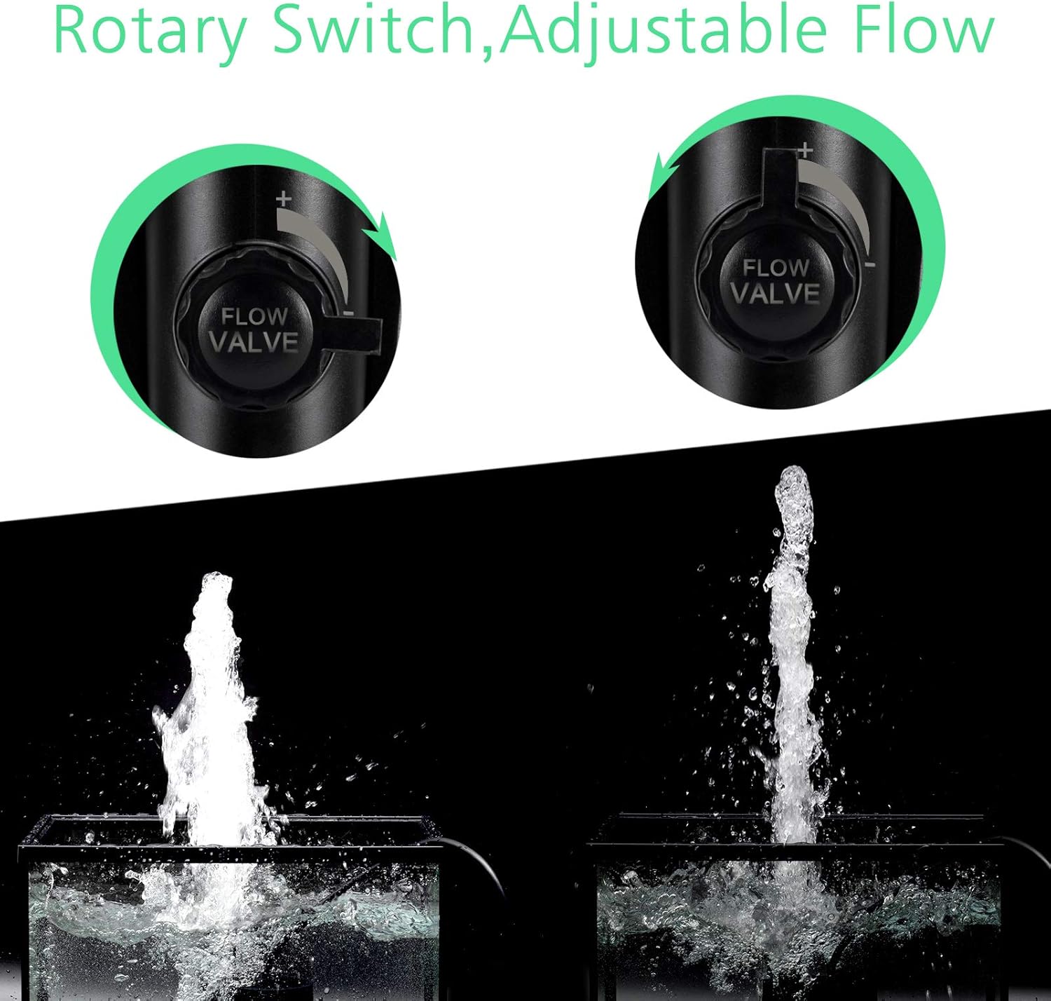 AQQA AQ009 Multifunctional Bottom Intake Water Pump | Adjustable Flow | Quiet & Powerful | Durable Construction