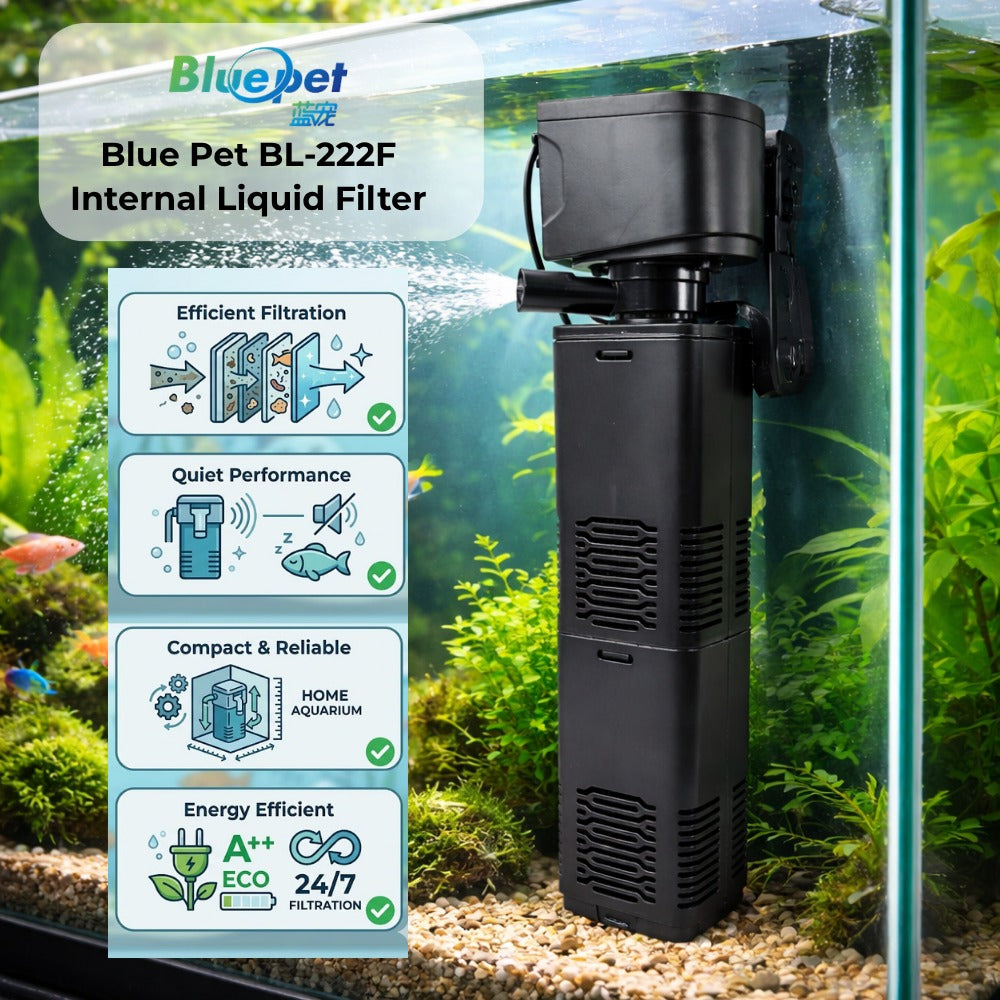 BLUPET 222F Aquarium Internal Filter (Flow Max: 1200 LPH) For 200-300L tanks