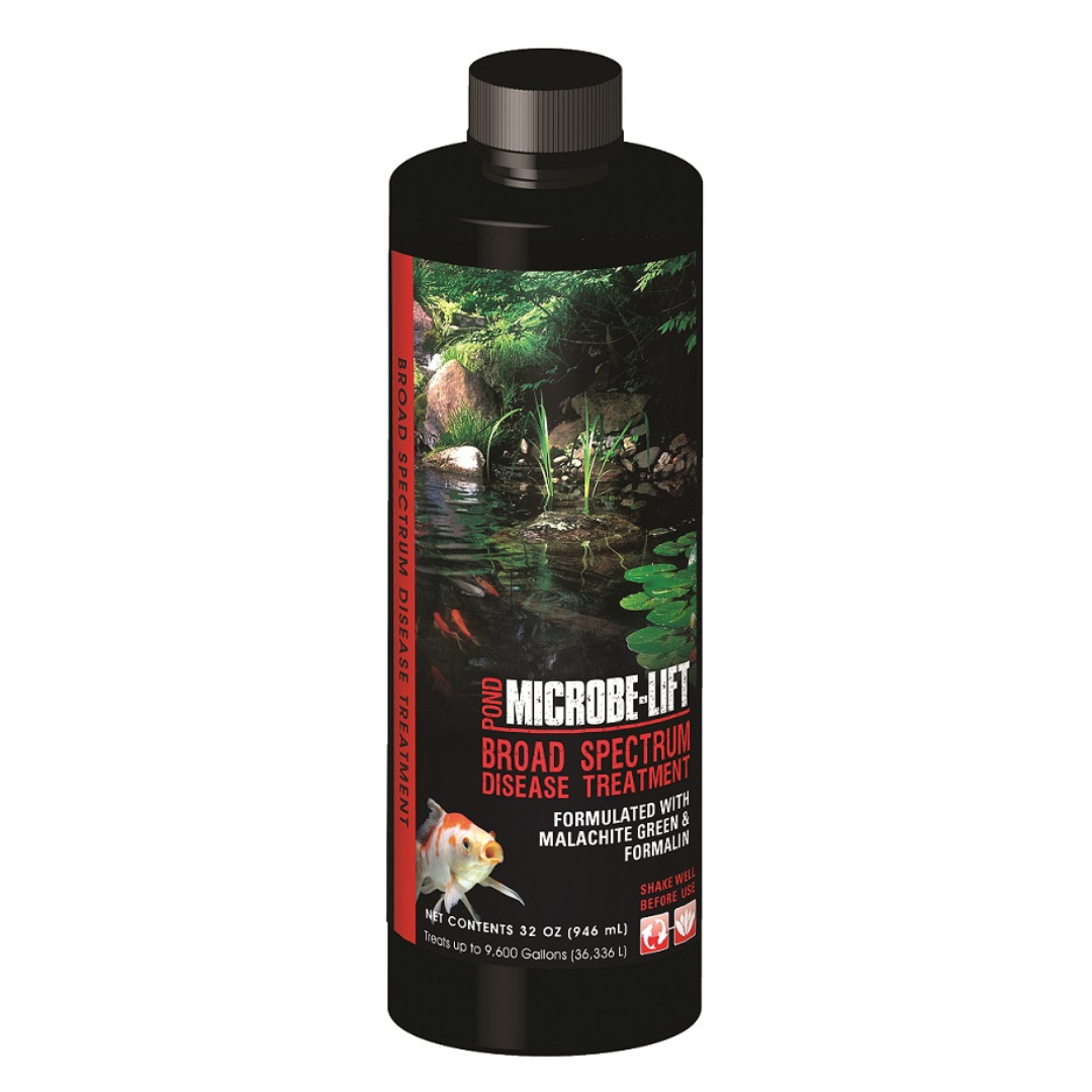 MICROBE-LIFT Broad Spectrum Disease Treatment For Ponds | Formalin + Malachite Green Formula | Best for Koi & Goldfish