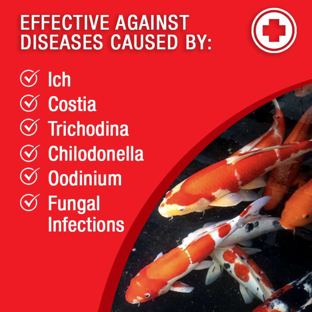 MICROBE-LIFT Broad Spectrum Disease Treatment For Ponds | Formalin + Malachite Green Formula | Best for Koi & Goldfish