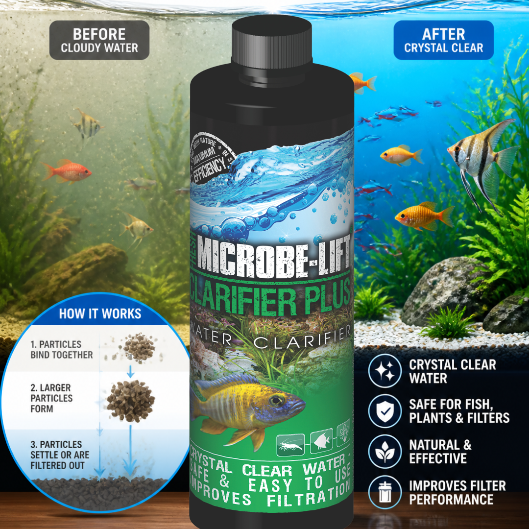 MICROBE-LIFT Clarifier Plus Water Clarifier | Clears Cloudy & Hazy Water Quickly | Clumps Particles, Improves Filtration