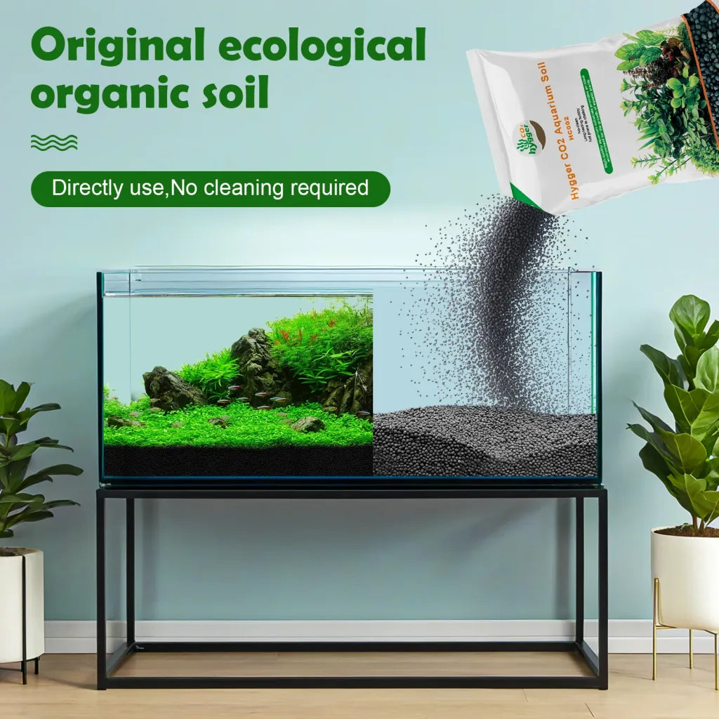 HYGGER HC002 Aquarium Substrate Soil for Plants | Stable Water Quality | No Pulverizing | Nutrient Rich | Added Trace Elements