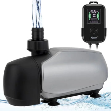 HYGGER HG015 Submersible Aquarium Water Pump with Controller | Energy Saving | 3 Modes | 20 Speed Levels | 3 Connectors