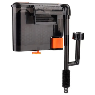 HYGGER HG027-M 3-in-1 Hang On Aquarium Filter | Activated Carbon Filter, Oxygenation & Circulation | Surface Oil Skimmer