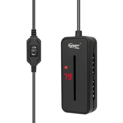 HYGGER HG045-100W Mini Fish Tank Heater | Memory Function | Smart Temp Sensor | Overheat Protect | Covered Quartz Glass