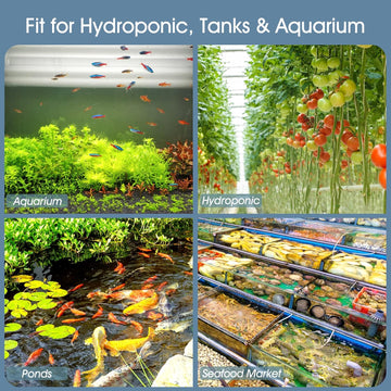 HYGGER HG049-45MM Aquarium Air Stone | Ultra-Fine Bubble Diffusion | Durable Acrylic Construction | Self-Weighted Design