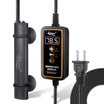 HYGGER HG083 Mini Aquarium Heater | LED Display | External Controller | Stable Heating | Auto Shut-off & Anti-Burn