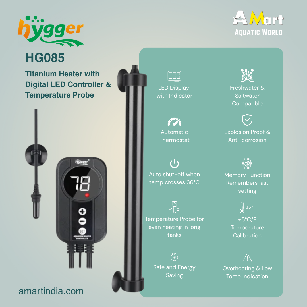 HYGGER HG085 Smart Titanium Heater | Digital Controller &Temperature Probe | Precise Heating | Auto Shut-off Feature
