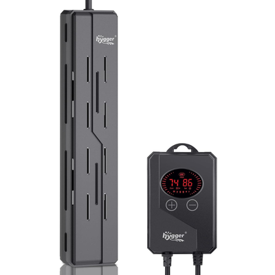 HYGGER HG102 Explosion Proof Quartz Glass Aquarium Heater | External Temperature Controller | High Accuracy (200W)