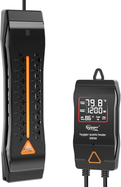 HYGGER HG115-1200W Smart Heater for Large Tanks | Nickel-Chromium Alloy | Explosion-Proof Quartz Glass | Safe & Precise