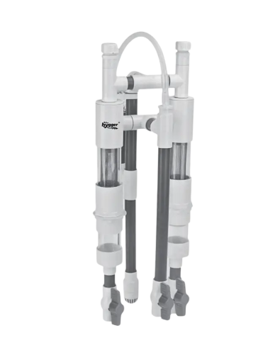 HYGGER HG141 Double Chamber Fish Waste Collector | 304 Grade Stainless Steel Filter | Surface Skimmer | Toolkit Included
