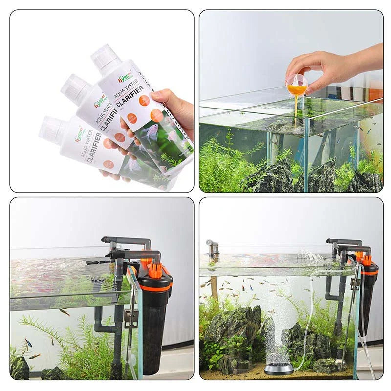 HYGGER HG210 Water Clarifier | Clears Cloudy Water | 30min Action | Clumps Particles | Balances pH and kH | Salt & Fresh