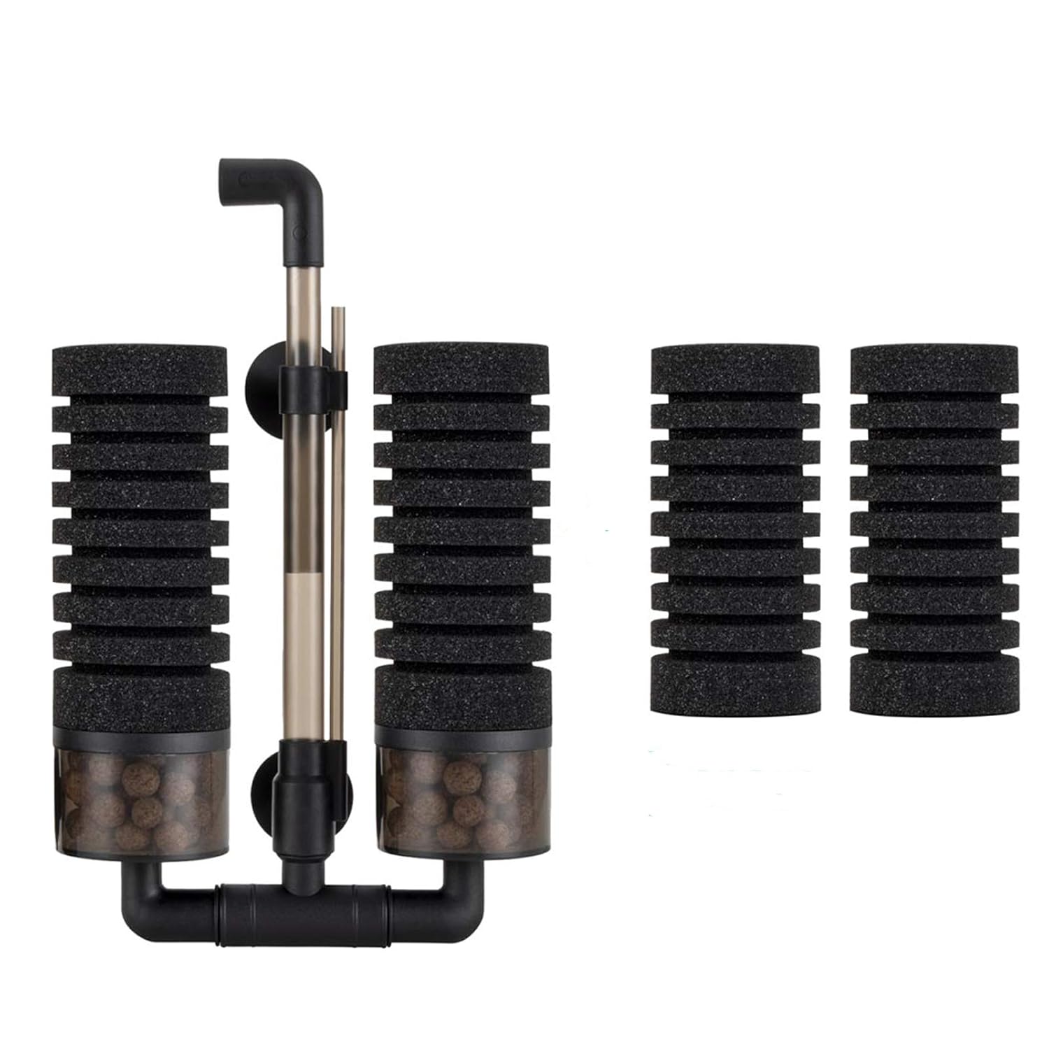 HYGGER HG908-DOUBLE-M High Quality Fine Sponge Filter | Dual Sponge Filtration I Adjustable Outlet I Compact Design