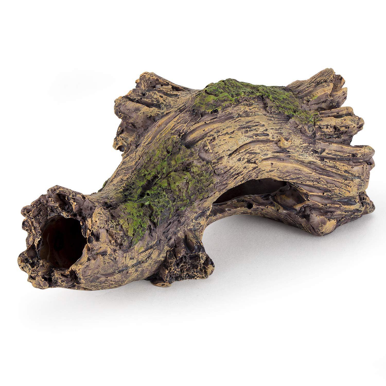 HYGGER HG910 Tunnel Log Aquarium Ornament | Realistic wood Look | Non-Toxic & Odorless | Natural Hiding & Resting Spots
