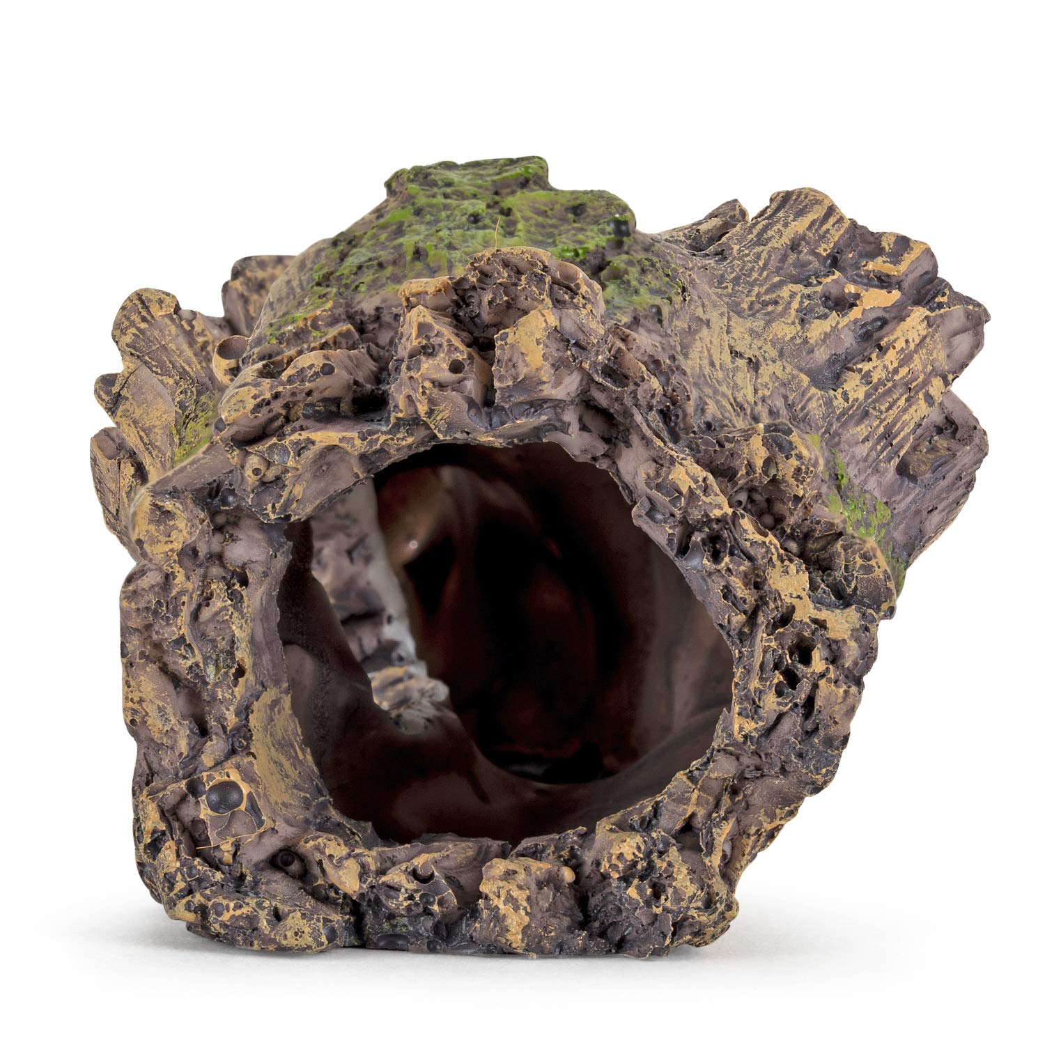HYGGER HG910 Tunnel Log Aquarium Ornament | Realistic wood Look | Non-Toxic & Odorless | Natural Hiding & Resting Spots