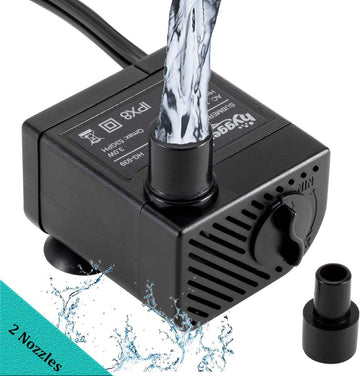 HYGGER HG939 3W Mini Water Pump | Compact & Multi-Purpose | Ultra Quiet | Dual Connectors | Adjustable Flow