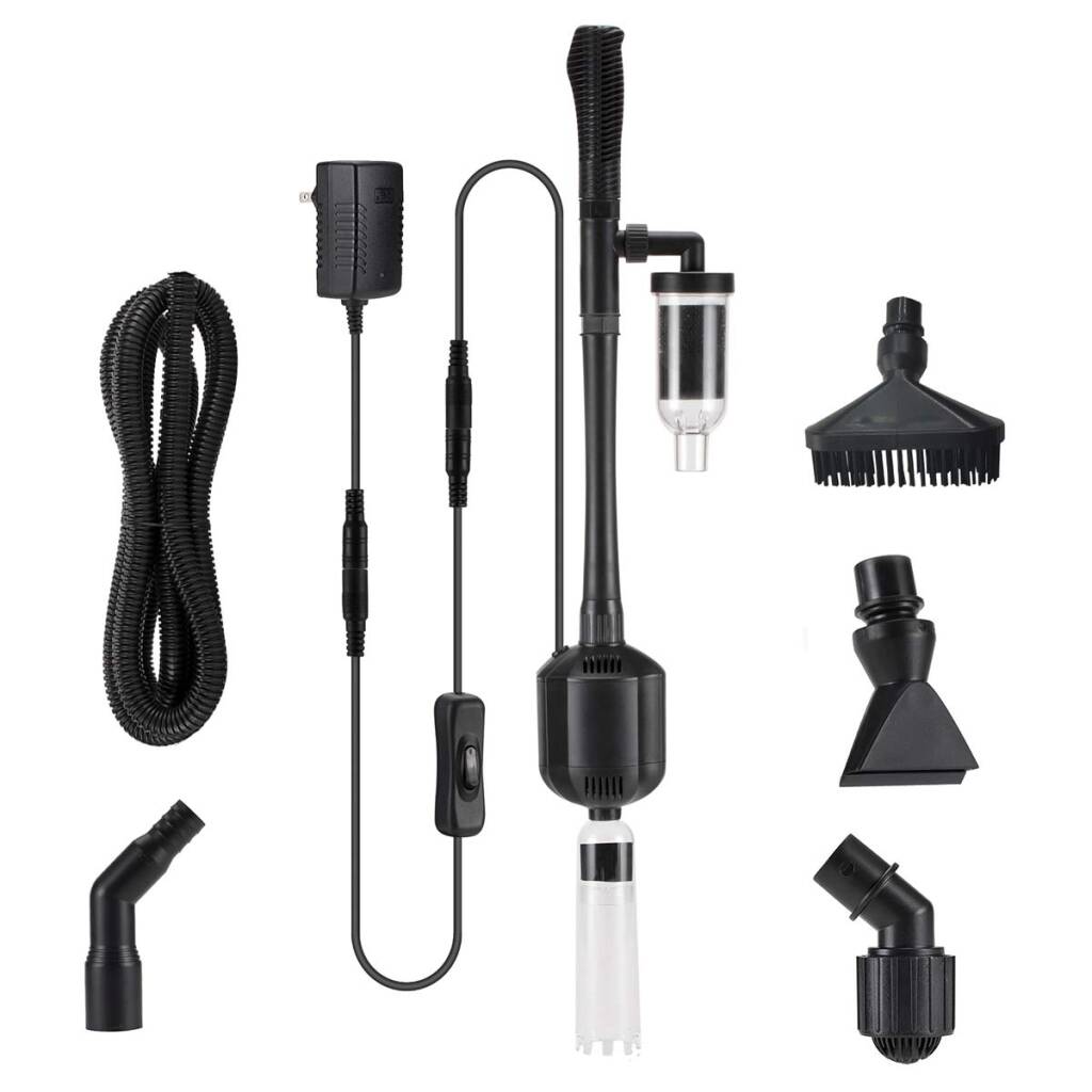 HYGGER HG955-DC 5-in-1 Adjustable Electric Aquarium Gravel Cleaner | IPX8 Waterproof | Powerful Flow & Low-Level Pumping