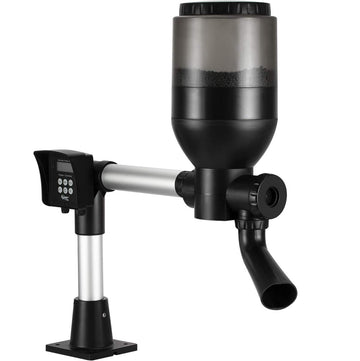 HYGGER HG967 Large Automatic Pond Feeder & LCD Display Controller | 5.5L Capacity | Easy Scheduling | Manual & Auto Mode