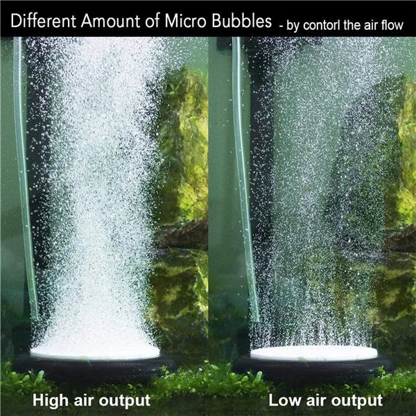 HYGGER HGS50-BK Nano Furnace Aquarium Air Disc | Ultra-Fine Bubble Diffusion | Nano-Ceramic, Self-Weighted Construction