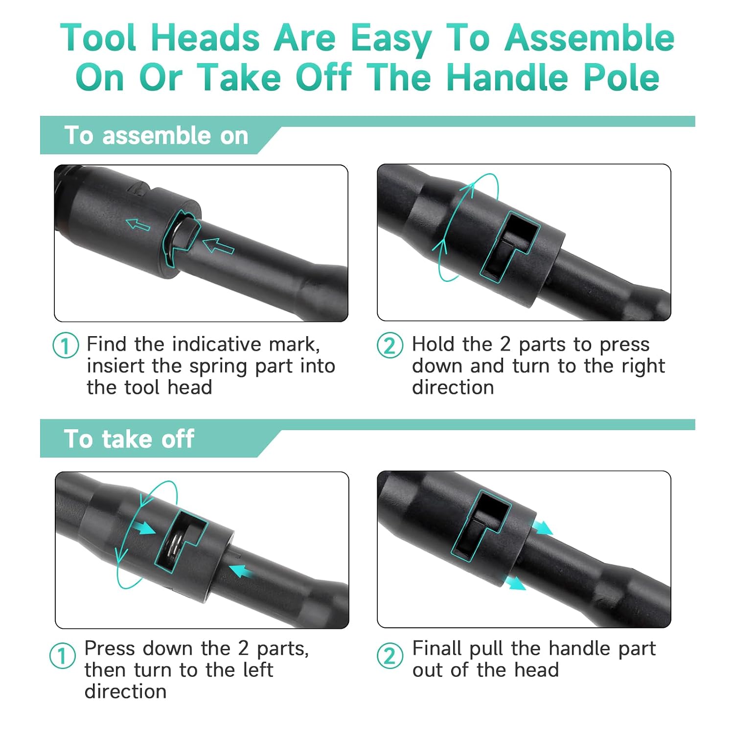 HYGGER HGY0001-S 4-in-1 Aquarium Cleaner Tool Kit for Small Tanks | Durable Carbon Fiber | High Quality & Non-Scratch