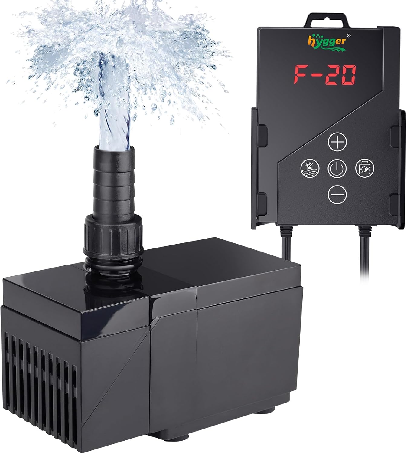 HYGGER HGY0004 High Quality Water Pump with Intelligent Controller | Ultra Quiet | Sinewave Technology | Safety Features