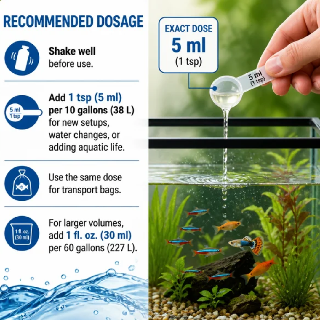 MICROBE-LIFT Lice & Anchor Worm Treatment | Best for Goldfish, Koi & Scaleless Fish | Protects Biological Filtration