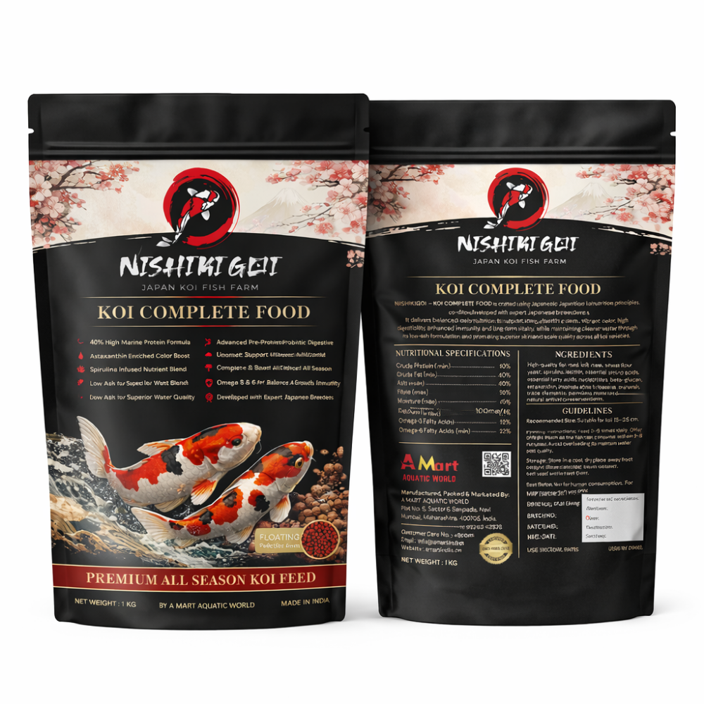 NISHIKIGOI Koi Complete Food | High-Protein, Low Ash Formula | Enhanced Color & Vitality | Gut Health & Immunity Support