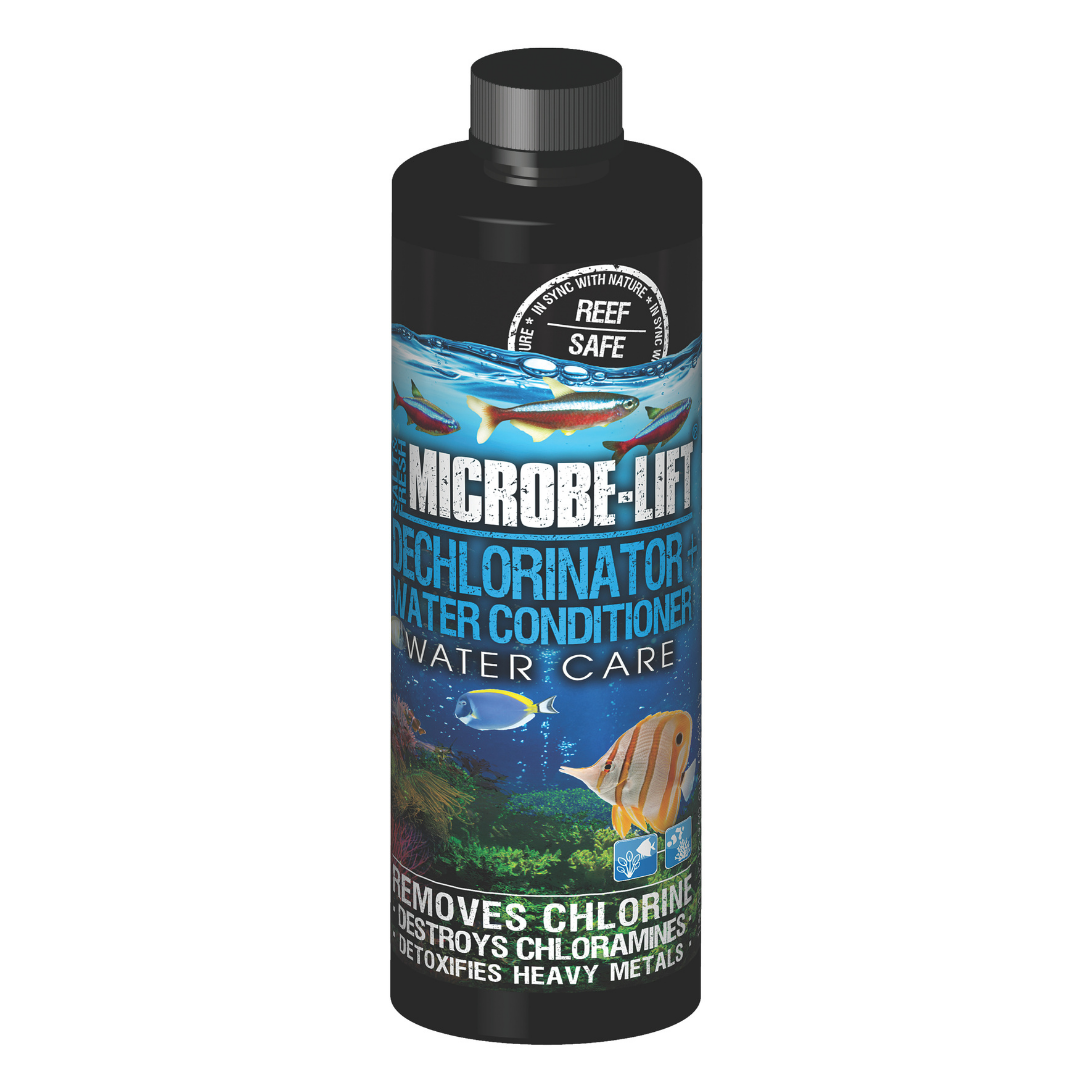 MICROBE-LIFT Super Dechloriator | Removes Chlorine, Chloramines & Heavy Metals Instantly | Protects Slime Coat | FW + SW