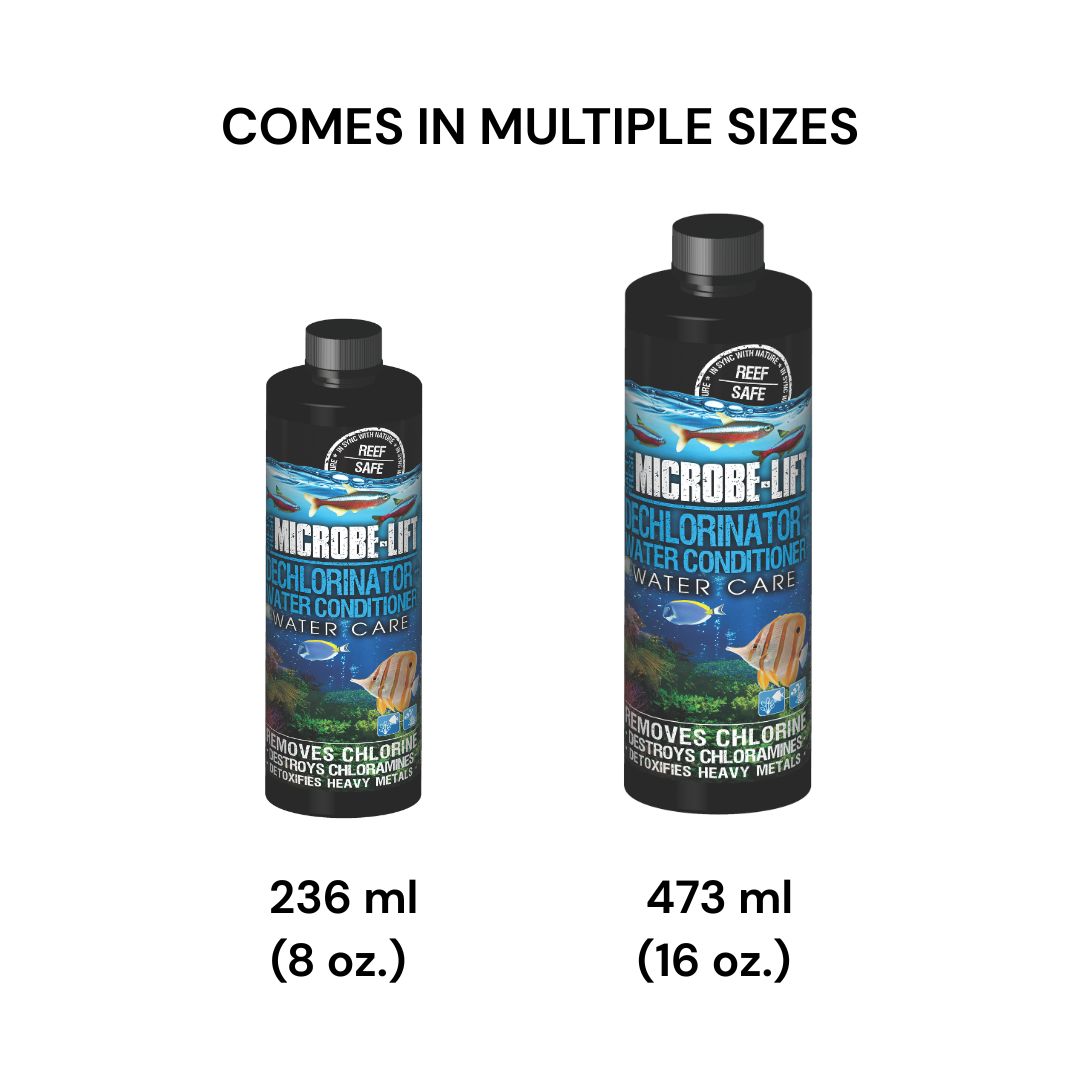 MICROBE-LIFT Super Dechlorinator | Removes Chlorine, Chloramines & Heavy Metals Instantly | Protects Slime Coat | FW/SW