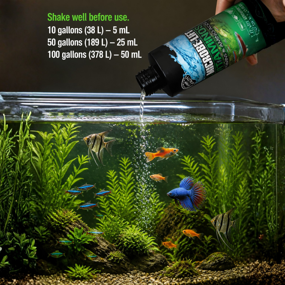 MICROBE-LIFT Vitaminos | Essential Vitamins & Amino Acids | Enhances vibrant colours | Recommended for Young & Weak Fish