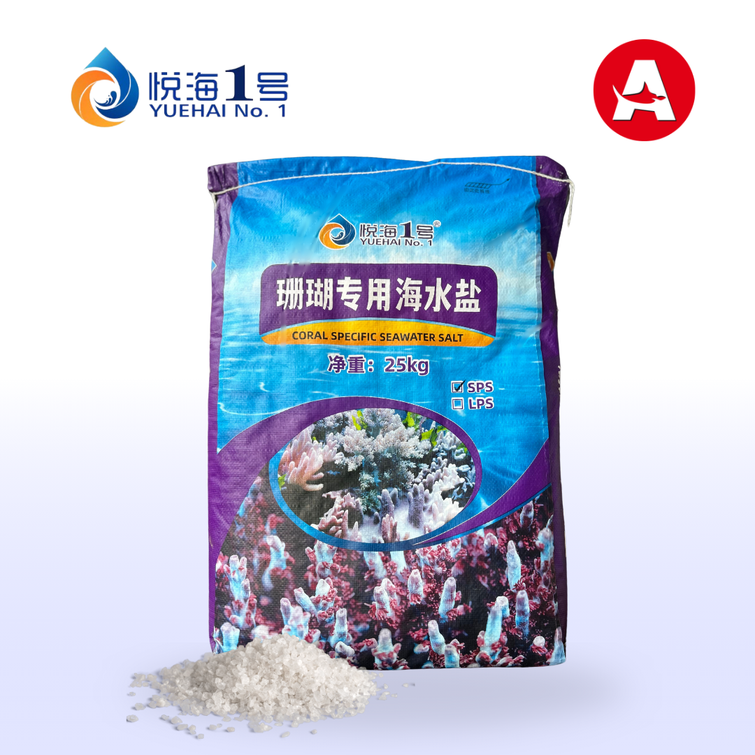 YUEHAI NO. 1 SPS Coral Sea Salt | 40+ Trace Elements | Fast Dissolving | Nitrate & Phosphate Free | Healthy Coral Growth