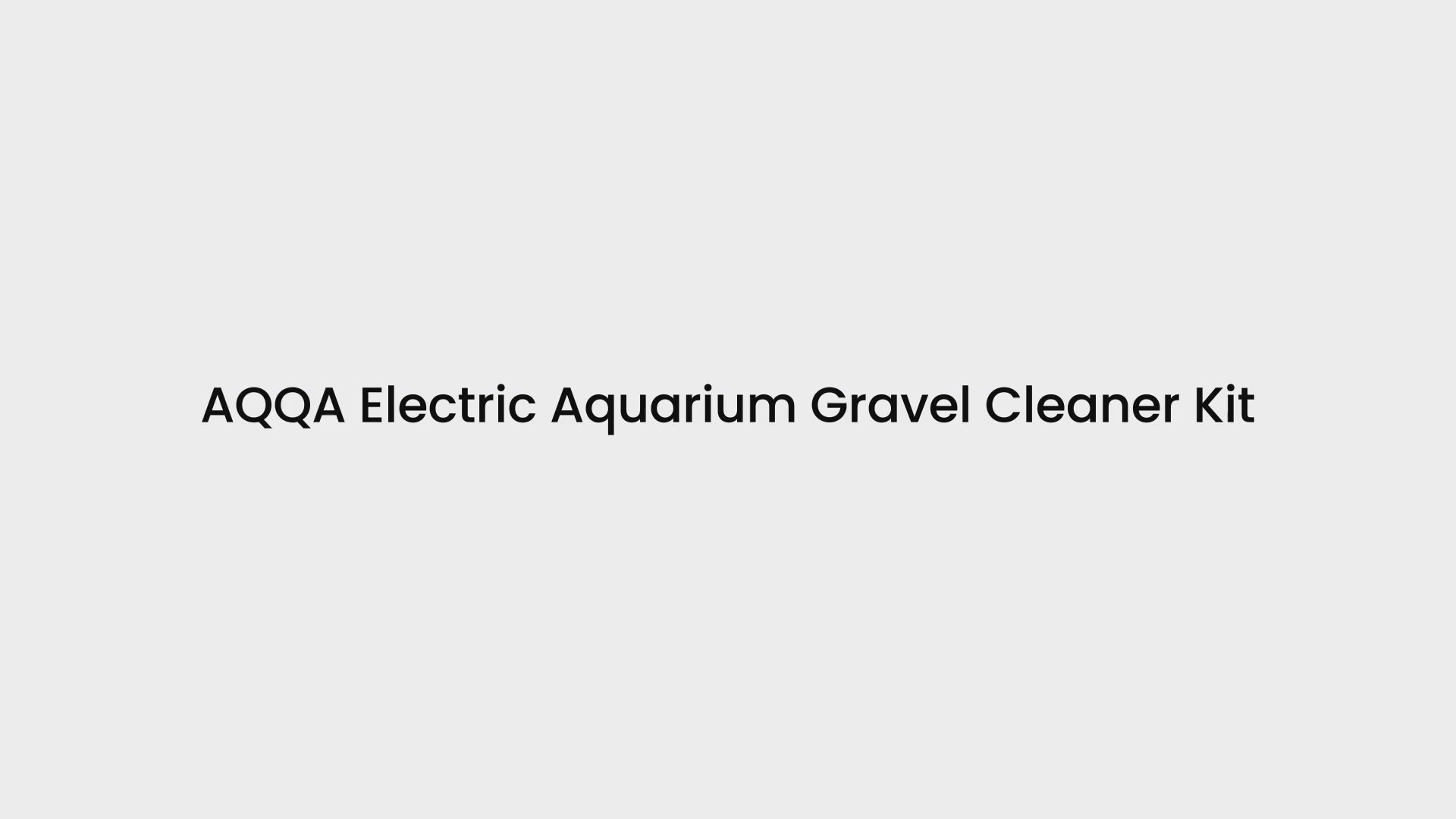 AQQA AQ013 5-in-1 Electric Aquarium Gravel Cleaner Set | Powerful Vaccum | Adjustable Length | Quiet Copper Motor