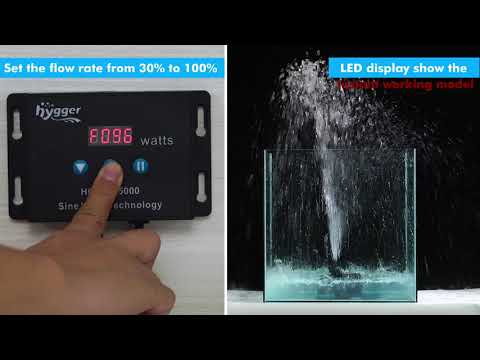 HYGGER HG915 Submersible DC Water Pump for Aquariums, Ponds, Hydroponics, Fountains | Quiet Operation | Energy Efficient