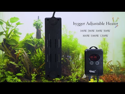 HYGGER HG102 Explosion Proof Quartz Glass Aquarium Heater | External Temperature Controller | High Accuracy (200W)