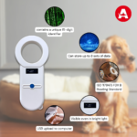 15-Digit Arowana & Pet Identification Chip Scanner, 134.2 Khz Animal ID Reader