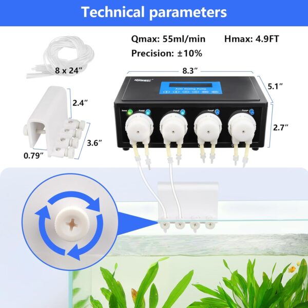 HYGGER - HG-932, Aquarium Dosing Pump