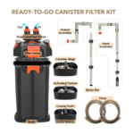 HYGGER - HG101 Ultra-Quiet External Canister Filter with UV Sterilizer & Auto Priming