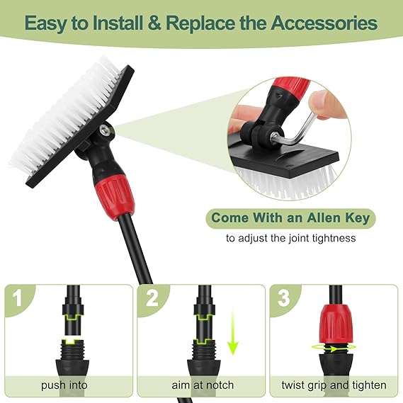 HYGGER - HGY0001-S, 6-in-1 Aquarium Cleaning Tool Kit