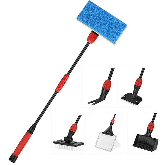 HYGGER - HGY0001-S, 6-in-1 Aquarium Cleaning Tool Kit