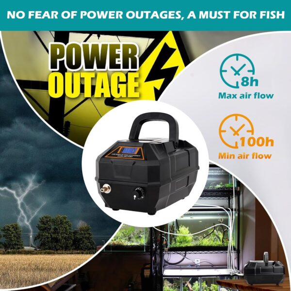 HYGGER - HG067-10W, Rechargeable Aquarium Pond Air Pump
