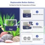 HYGGER- HG073-L, Stickable Digital Aquarium Thermometer with LCD Display