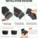 HYGGER - HG953-S, Magnetic Aquarium Glass Cleaner with Scraper