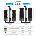 HYGGER - HG-908-D-M​, Aquarium Double Sponge Filter (M)