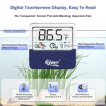 HYGGER- HG073-L, Stickable Digital Aquarium Thermometer with LCD Display