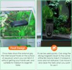 HYGGER - HG953-S, Magnetic Aquarium Glass Cleaner with Scraper