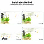 AQQA 4-in-1 Submersible Fish Tank Internal Filter – AQ070-12W