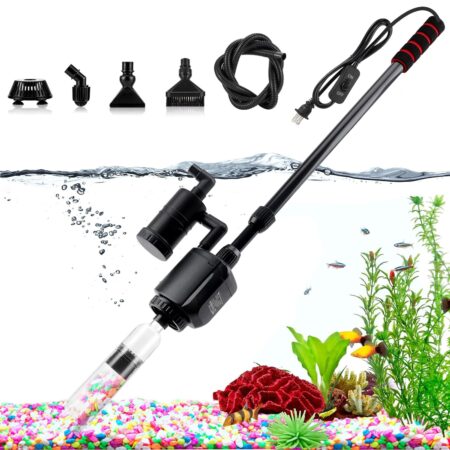 AQQA AQ-038 Aquarium Gravel Cleaner – 6-in-1 Electric Vacuum
