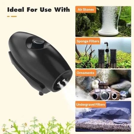 HYGGER HG133-5W Dual Ports Large Aquarium Air Pump