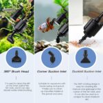 AQQA AQ-038 Aquarium Gravel Cleaner – 6-in-1 Electric Vacuum