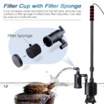 AQQA AQ-038 Aquarium Gravel Cleaner – 6-in-1 Electric Vacuum